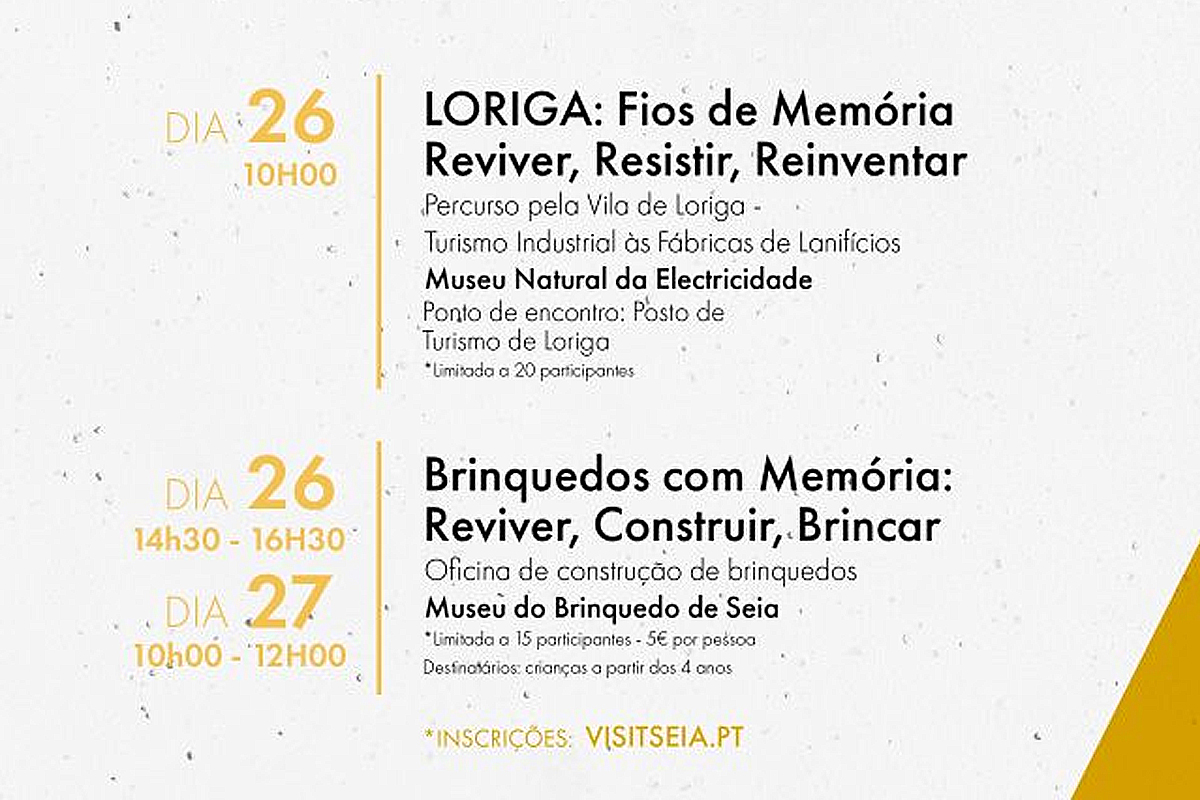 Seia assinala Dia Mundial do Turismo com atividades dedicadas ao património