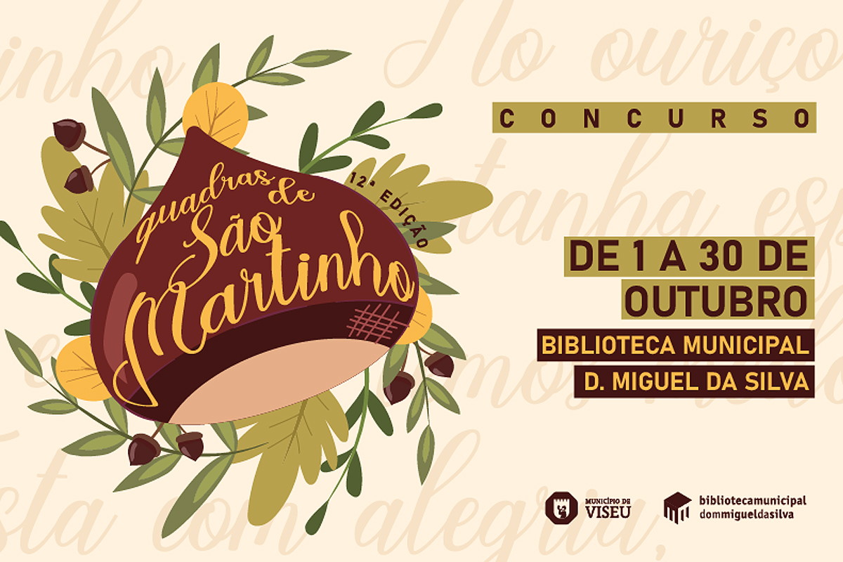 Biblioteca Municipal de Viseu promove 12ª edição do concurso Quadras de São Martinho
