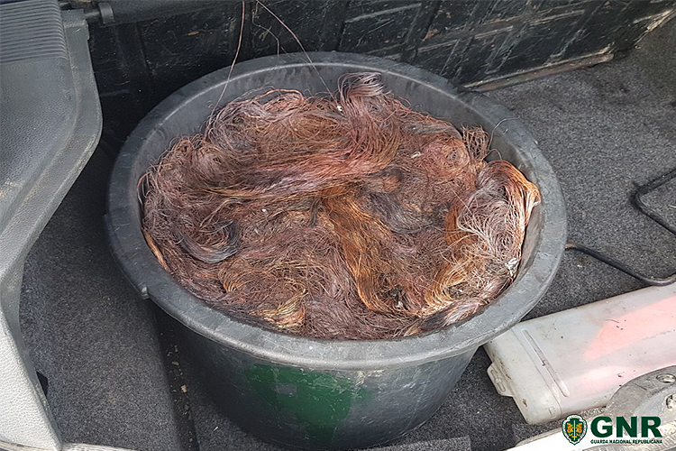 Seia: 47 quilos de cobre apreendidos