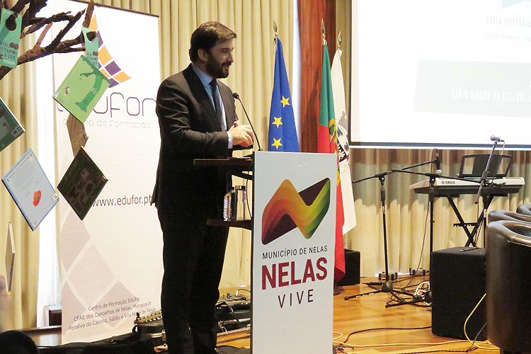 O Ministro da Educação, Tiago Brandão Rodrigues marcou presença, hoje em Nelas
